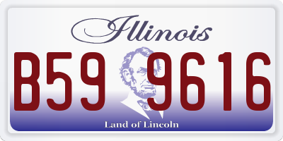 IL license plate B599616