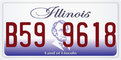IL license plate B599618