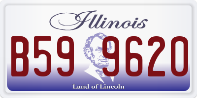 IL license plate B599620