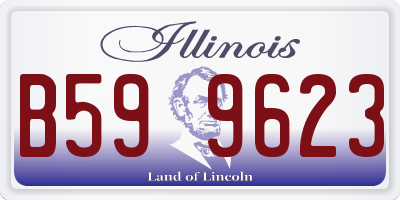 IL license plate B599623