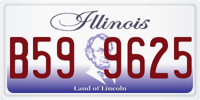 IL license plate B599625