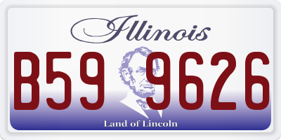 IL license plate B599626