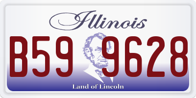 IL license plate B599628