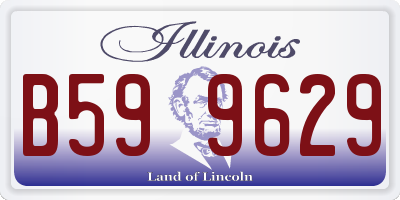 IL license plate B599629