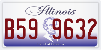 IL license plate B599632