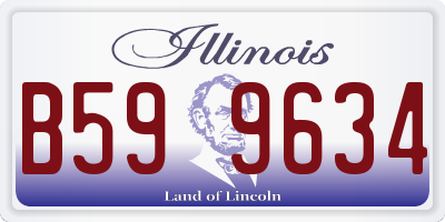 IL license plate B599634