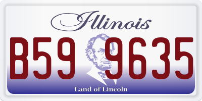 IL license plate B599635