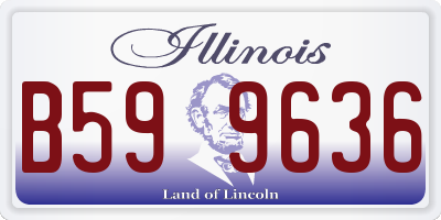 IL license plate B599636
