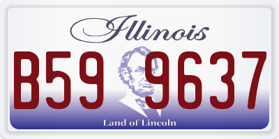 IL license plate B599637