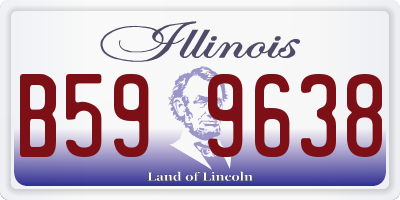 IL license plate B599638