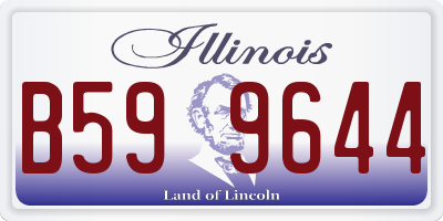 IL license plate B599644