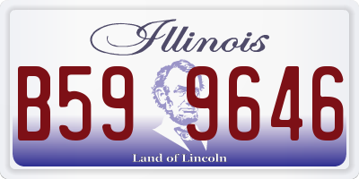 IL license plate B599646