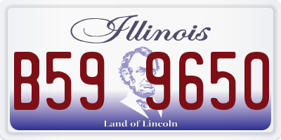 IL license plate B599650