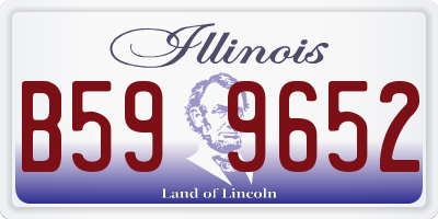 IL license plate B599652