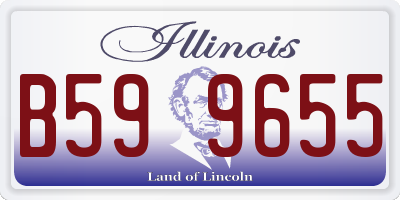 IL license plate B599655