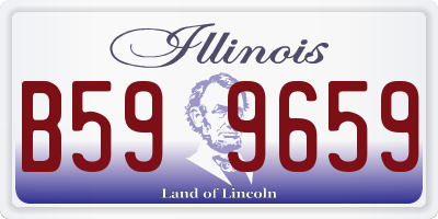 IL license plate B599659
