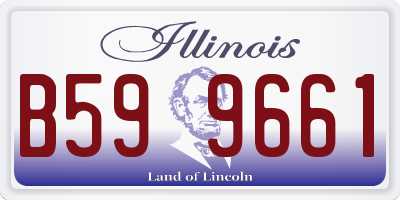 IL license plate B599661