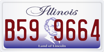 IL license plate B599664