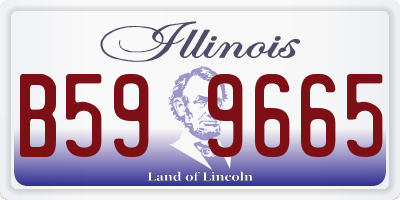 IL license plate B599665