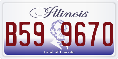 IL license plate B599670