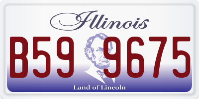IL license plate B599675