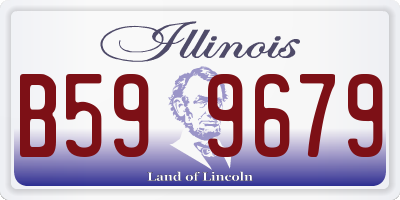IL license plate B599679