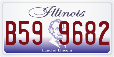 IL license plate B599682
