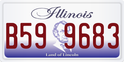 IL license plate B599683