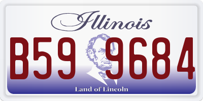 IL license plate B599684