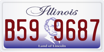 IL license plate B599687