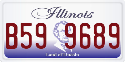 IL license plate B599689