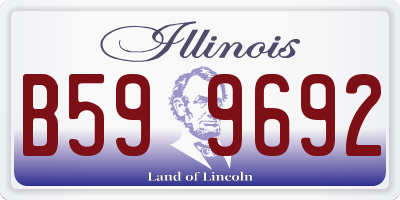IL license plate B599692