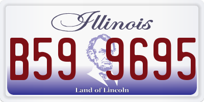 IL license plate B599695