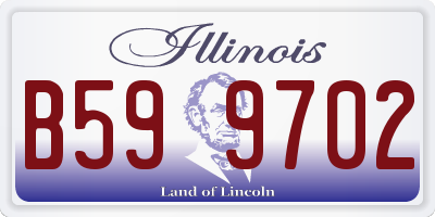 IL license plate B599702