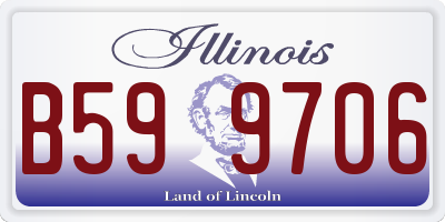IL license plate B599706