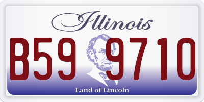 IL license plate B599710