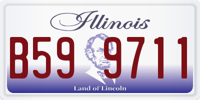 IL license plate B599711