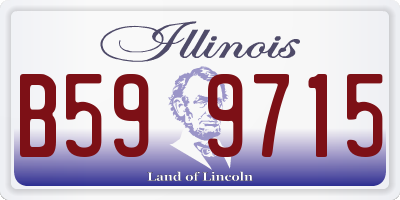 IL license plate B599715