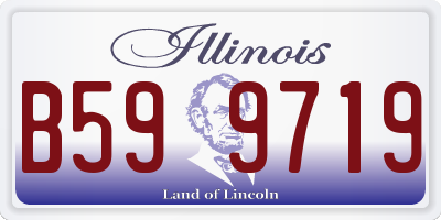 IL license plate B599719