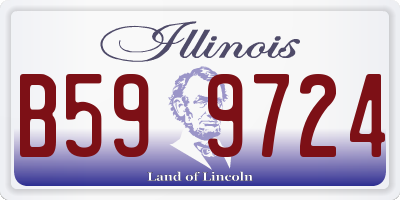 IL license plate B599724