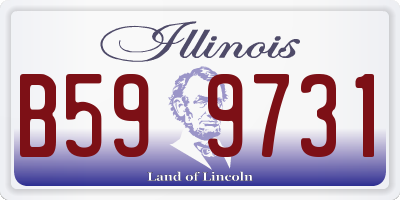 IL license plate B599731
