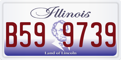 IL license plate B599739