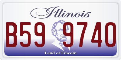 IL license plate B599740