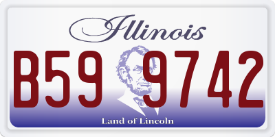 IL license plate B599742