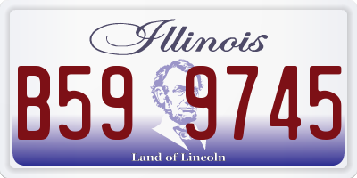 IL license plate B599745