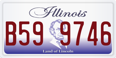 IL license plate B599746