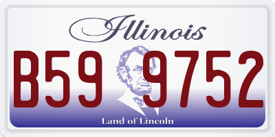 IL license plate B599752