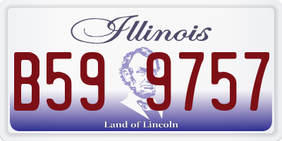 IL license plate B599757