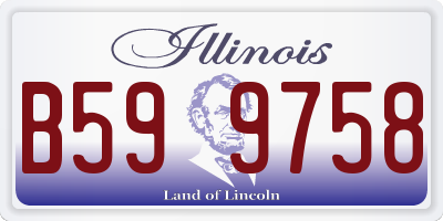 IL license plate B599758