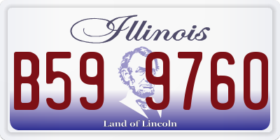 IL license plate B599760